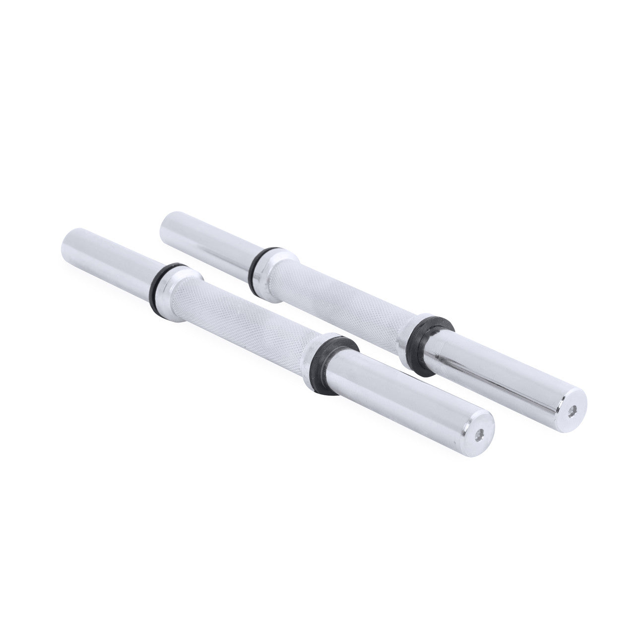 CAP Pair of 14" Regular Dumbbell Handles; Chrome