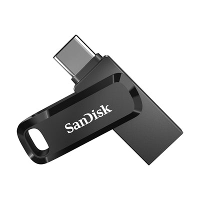 SanDisk 128GB Ultra Dual Drive Go 2-in-1 Flash Drive - Black