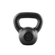 CAP 15 lb Hammertone Cast Iron Kettlebell, Black