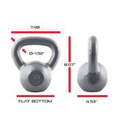CAP 20 lb Hammertone Cast Iron Kettlebell, Gray