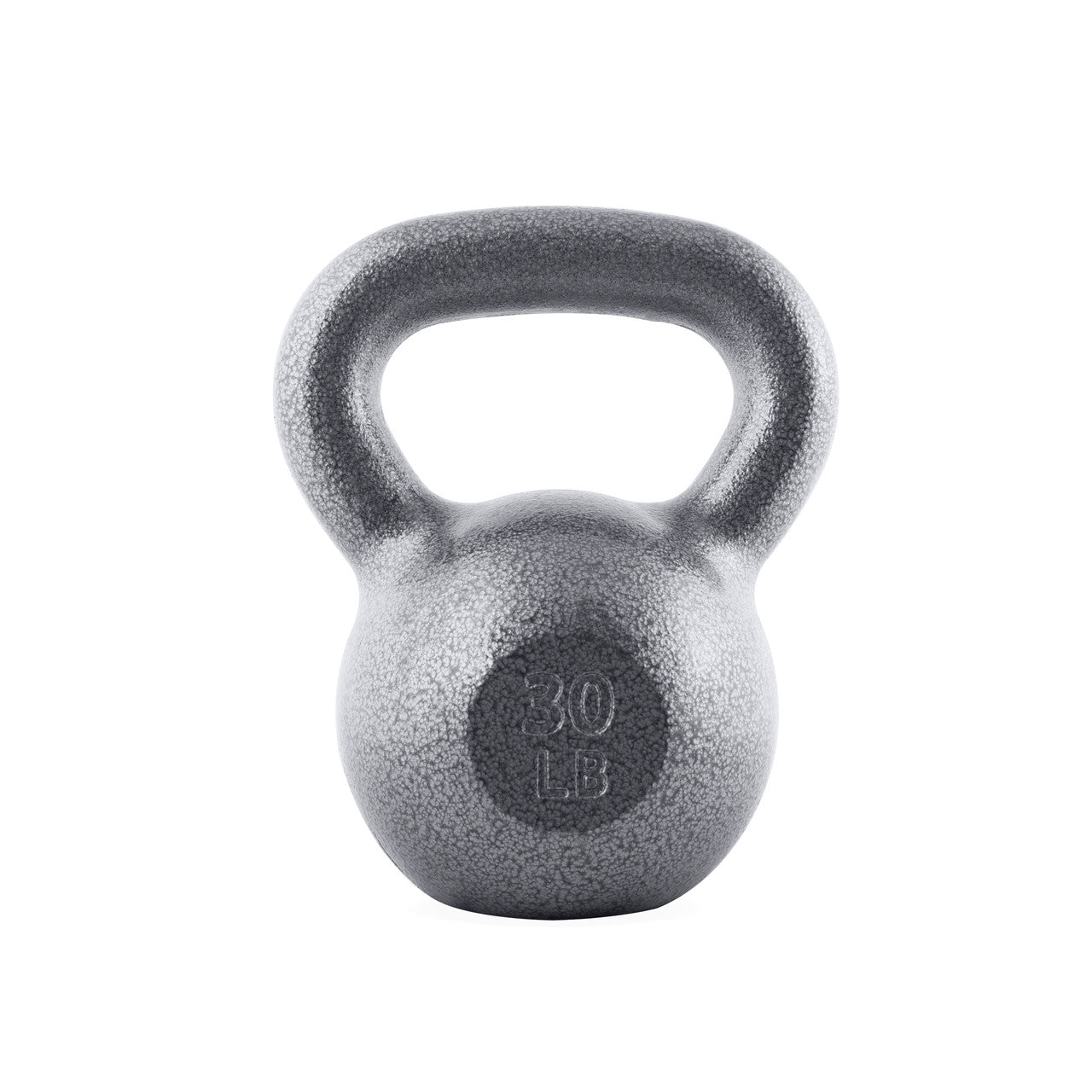 CAP 30 lb Hammertone Cast Iron Kettlebell, Gray