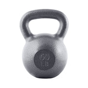 CAP 60 lb Hammertone Cast Iron Kettlebell, Gray