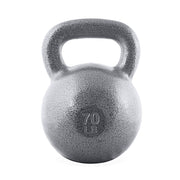 CAP 70 lb Hammertone Cast Iron Kettlebell, Gray