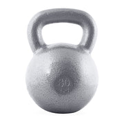 CAP 80 lb Hammertone Cast Iron Kettlebell, Gray