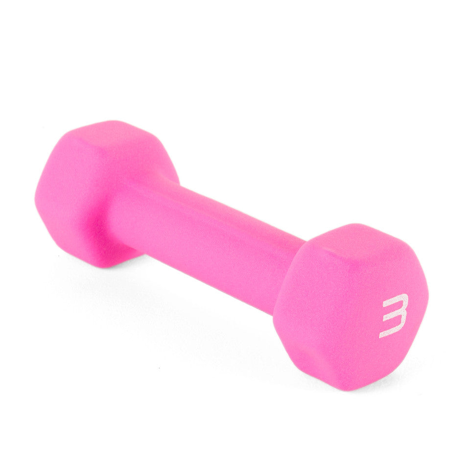 CAP 3 lb NEON PINK Neoprene Dumbbell