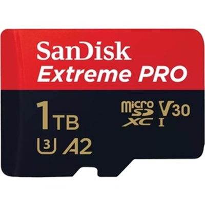 SANDISK - Extreme PRO 1 TB Class 3/UHS-I (U3) V30 MicroSDXC - 1 - 200 MB/s Read - 140 MB/s Write