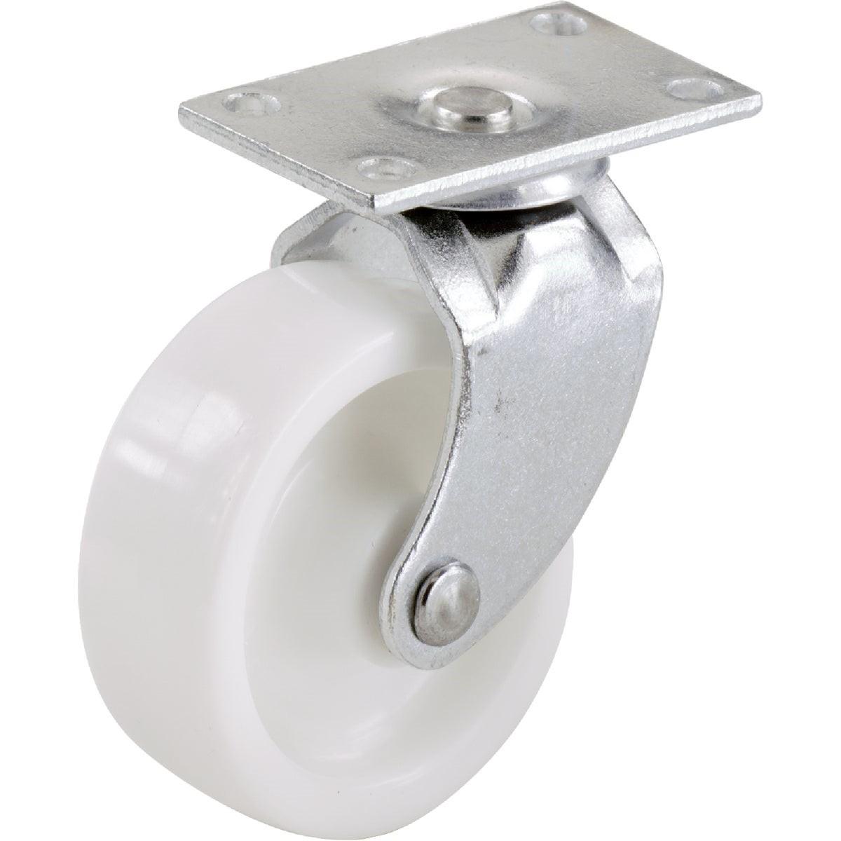 1-5/8 In. Light-Duty Plastic Swivel Plate Caster (4-Pack)