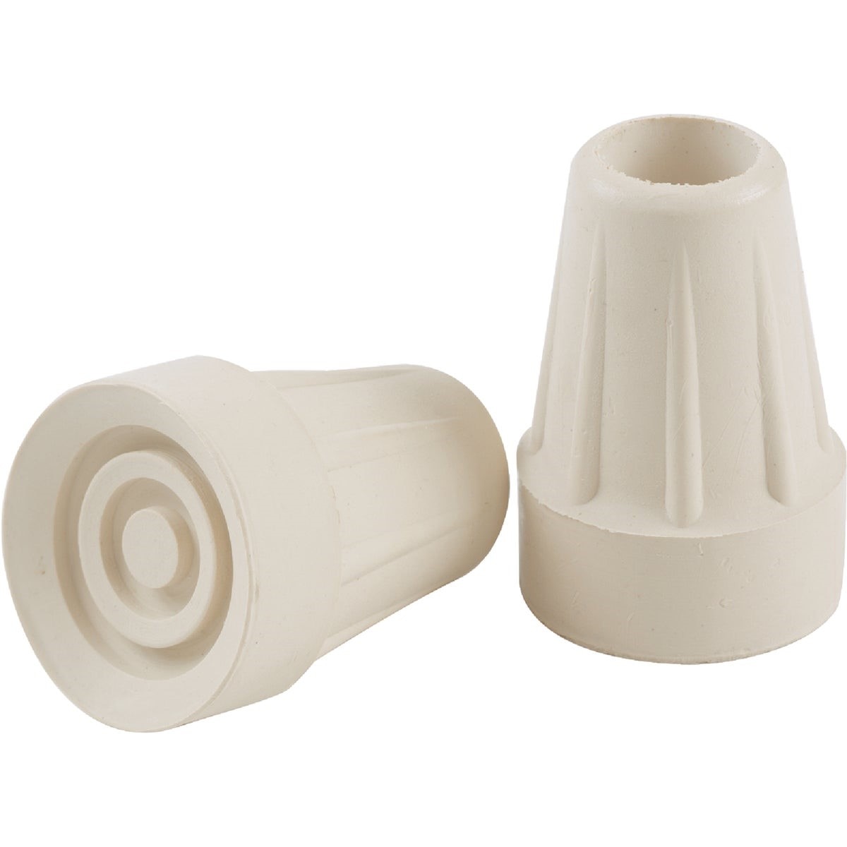 Rubber Off-White 3/4 In. Crutch Tip,(2-Pack)