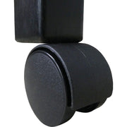 1-5/8 In. Dia. Black Twin Wheel Caster with 1-1/2 In. Stem (2-Pack)