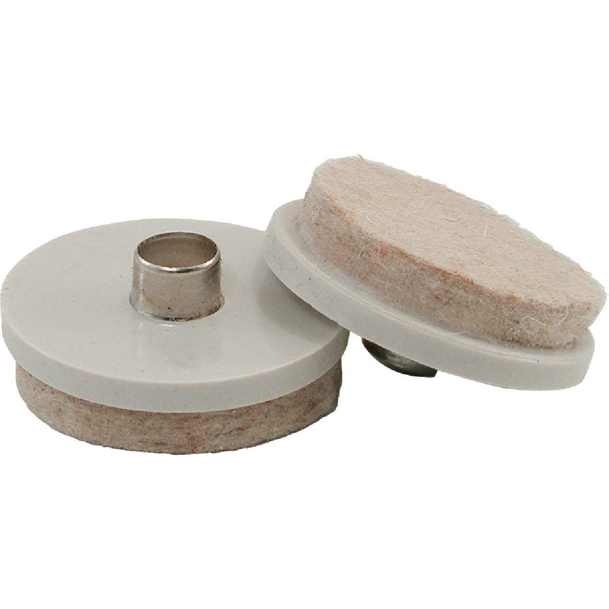 1-1/2 In. Round Nail on Furniture Glide,(4-Pack)