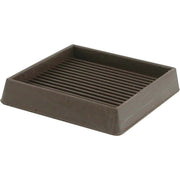 3 In. Inner Dimension Square Furniture Leg Cup,(2-Pack)