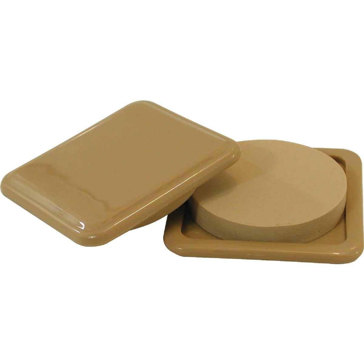 3 In. Square Almond Furniture Glide,(4-Pack)