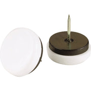 1-1/2 In. Round Swivel Nail on Furniture Glide,(4-Pack)