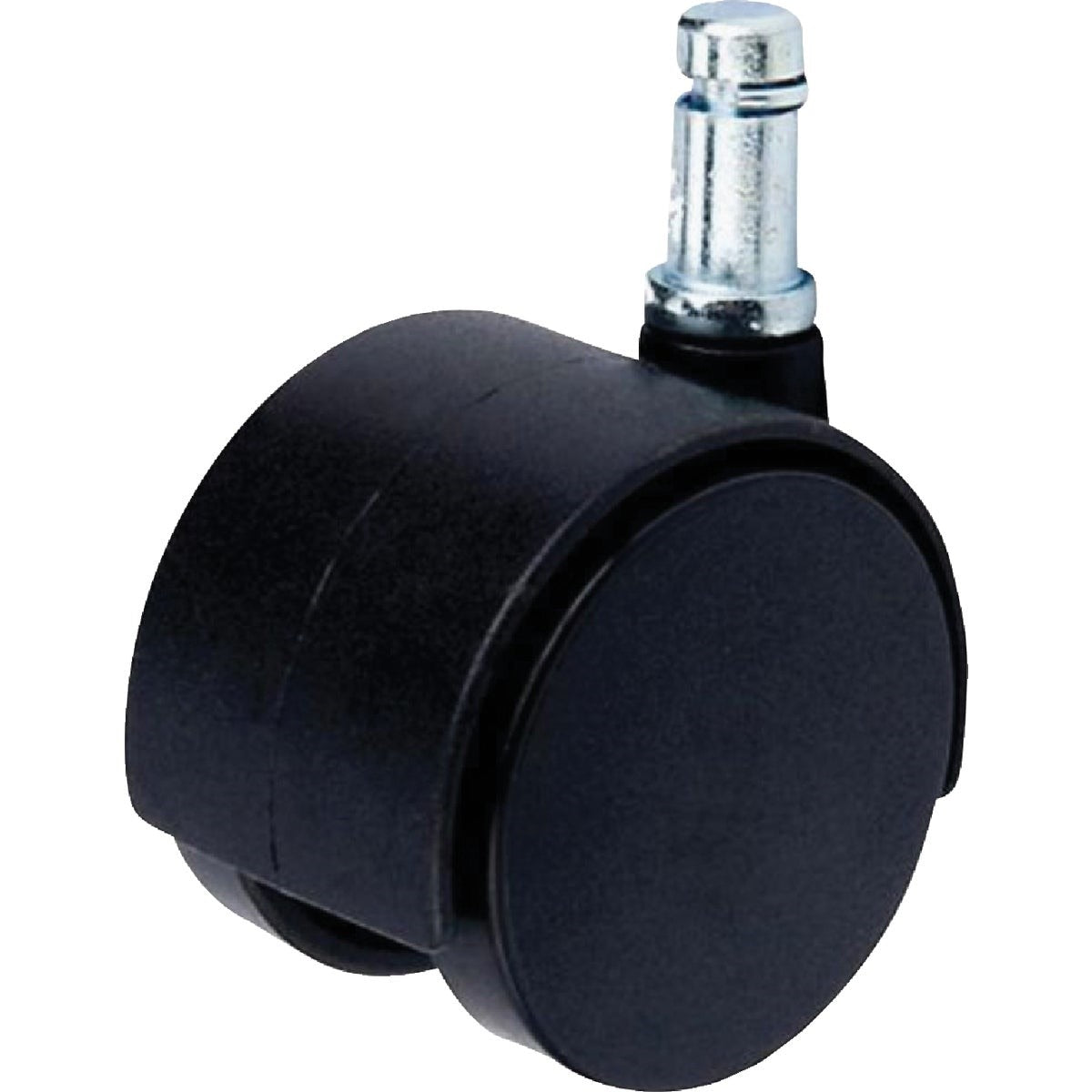 2 In. Dia. Black Twin Wheel Caster with 7/8 In. Stem (1-Count)