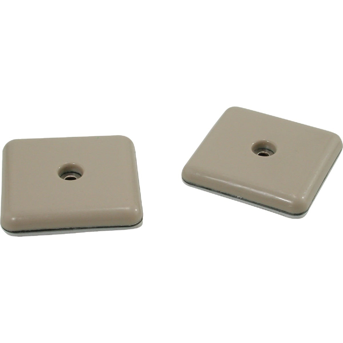 Square Adhesive and Screw on Furniture Glide,(4-Pack)