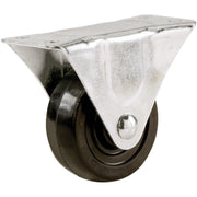 Shepherd 4 In. General-Duty Rubber Rigid Plate Caster