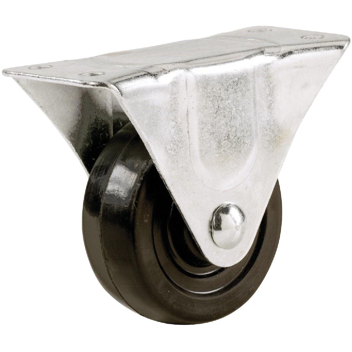 Shepherd 5 In. General-Duty Rubber Rigid Plate Caster