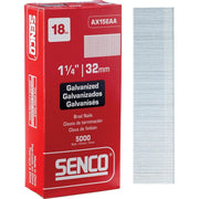 Senco 18-Gauge Galvanized Medium Head Brad Nail, 1-1/4 In. (5000 Ct.)