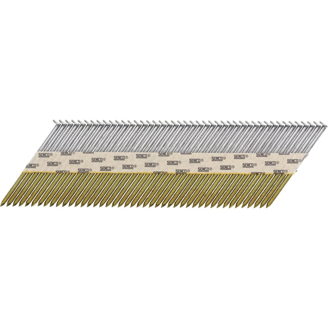 Senco ProHead 30 Degree Paper Tape Bright Ring Shank Clipped Head Framing Stick Nail