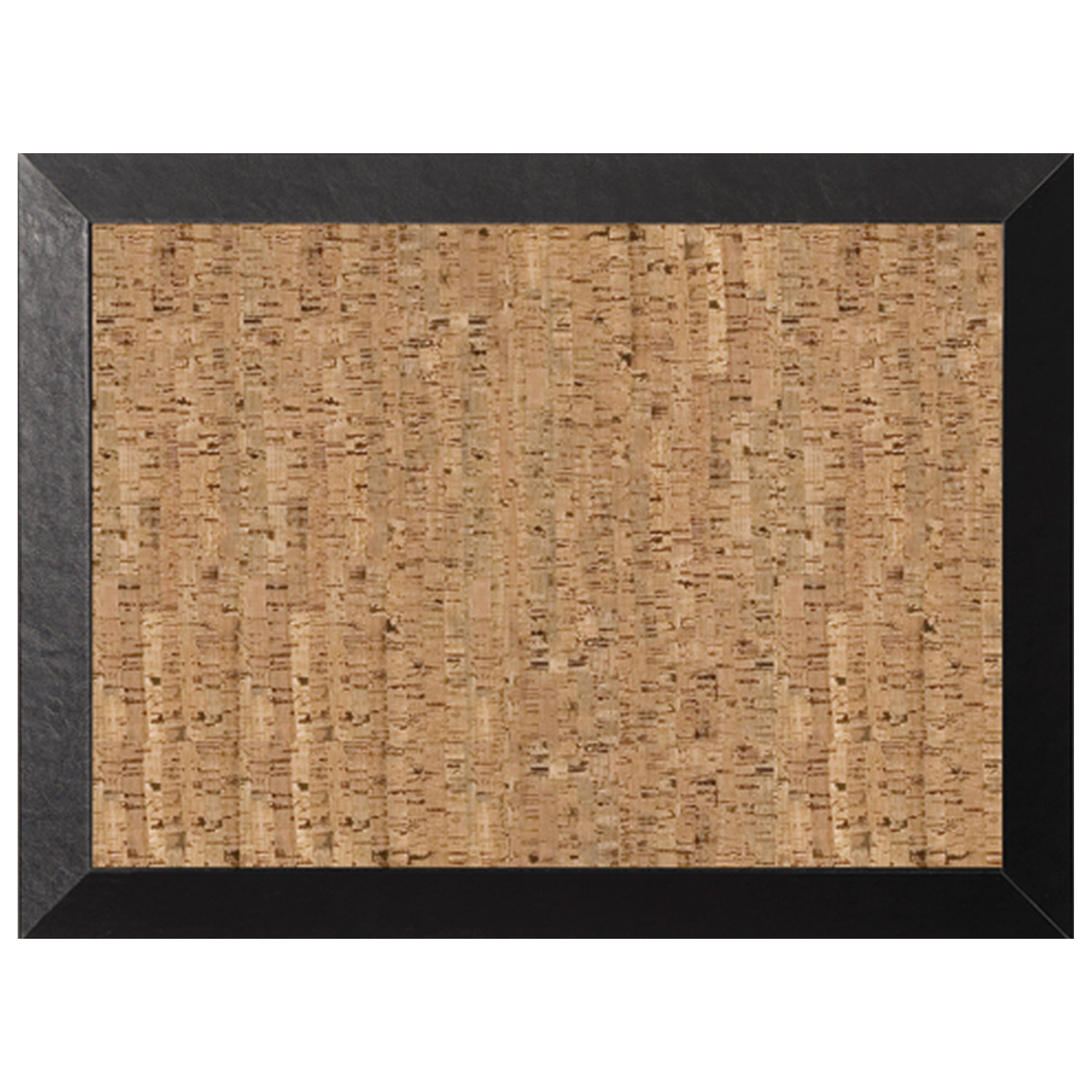 MasterVision Natural Cork Bulletin Board Black Kamashi Frame 18x24"