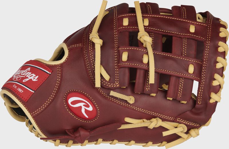Rawlings Sandlot Series First Base Mitt 12.5-Inch Baseball Glove - Left Hand Thrower - Sherry