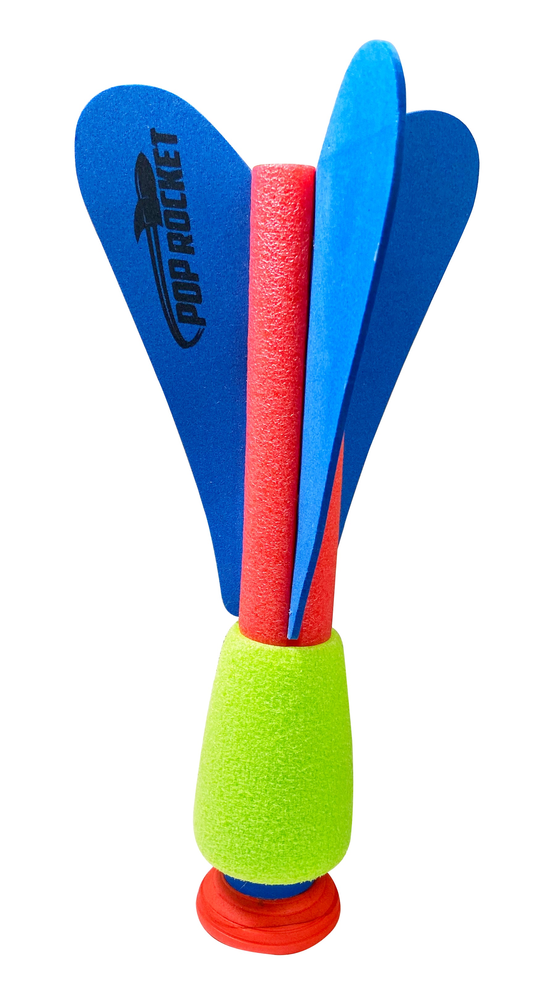Pop Rocket Super Foam Rocket, Red, Green, Blue, 1pc