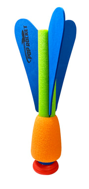 Pop Rocket Super Foam Rocket, Green, Orange, Blue, 1pc
