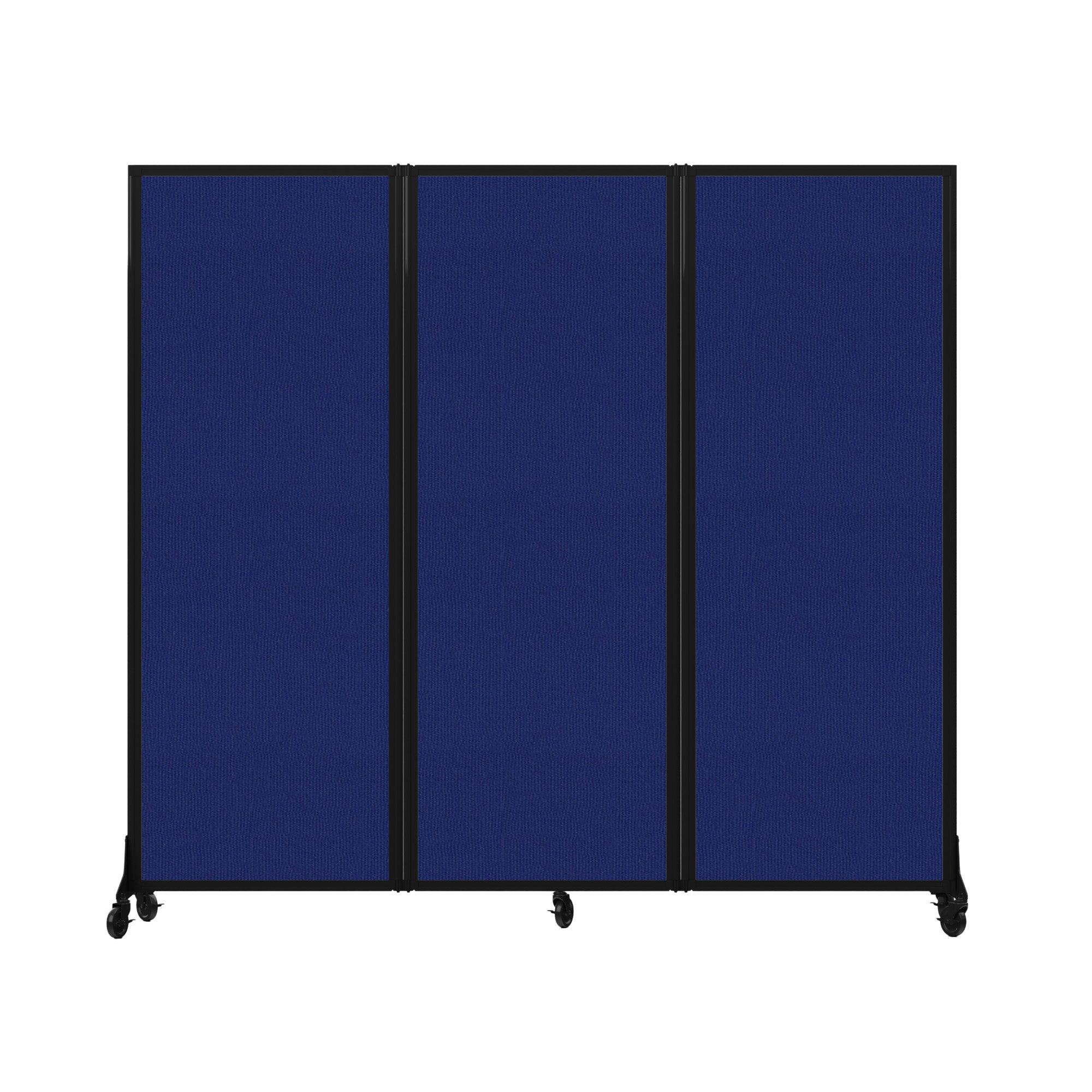 Light Duty Room Divider, 6'1" x 6'5", Black Frame, Royal