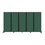 Light Duty Room Divider, 6'1" x 10'8", Black Frame, Mallard