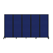 Light Duty Room Divider, 6'1" x 10'8", Black Frame, Royal