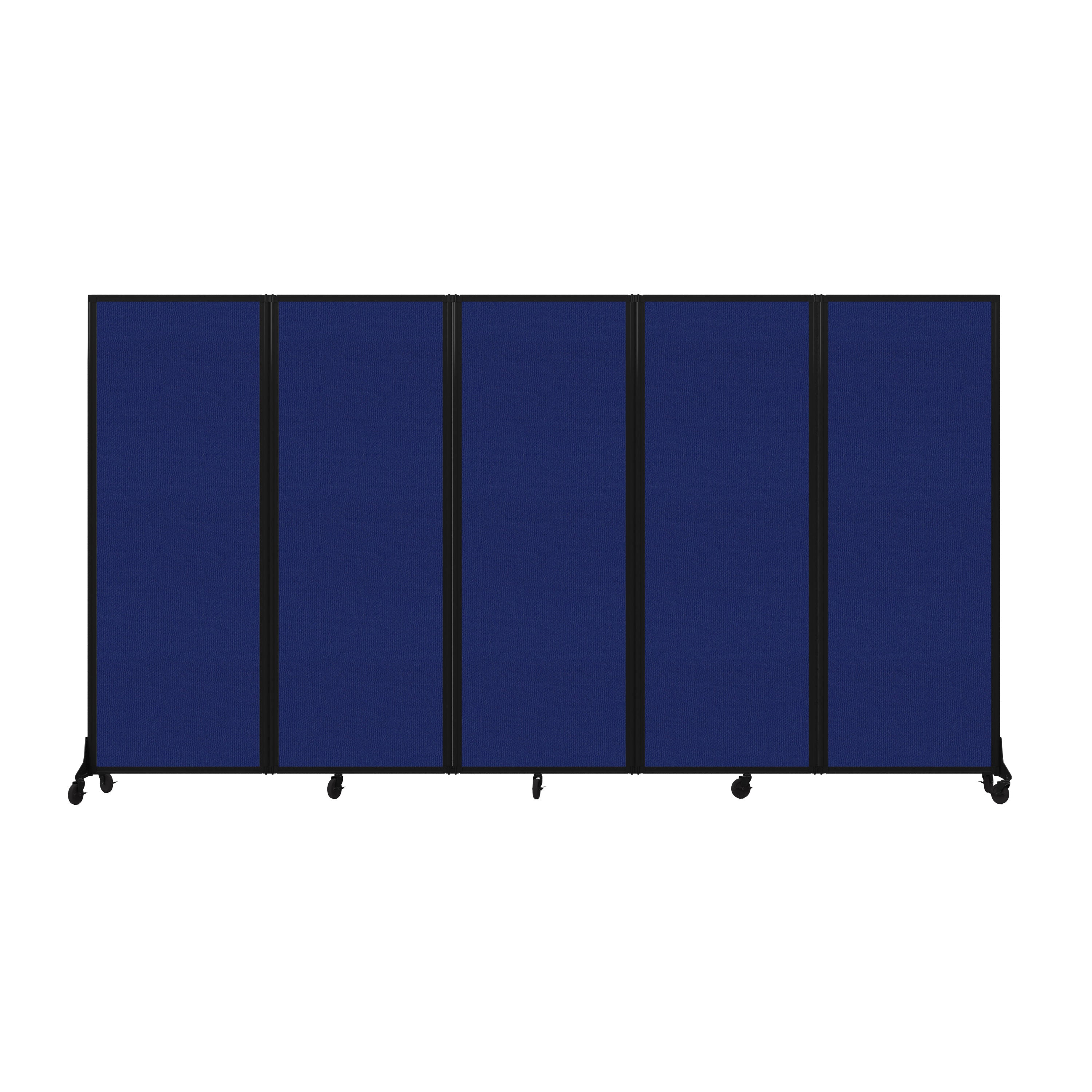 Light Duty Room Divider, 6'1" x 10'8", Black Frame, Royal