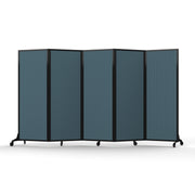 Light Duty Room Divider, 6'1" x 10'8", Black Frame, Lake
