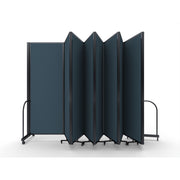 Screenflex Full Motion Divider, 7'6" x 25'1", Black Frame, Lake