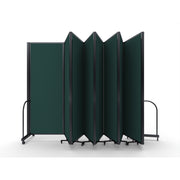 Screenflex Full Motion Divider, 7'6" x 25'1", Black Frame, Mallard