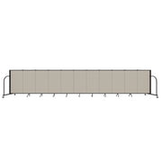 Signature Room Divider - 4'H x 20' 5"L - 11 Panel, Sand, Fabric