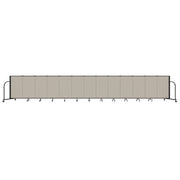 Signature Room Divider - 4'H x 24' 1"L - 13 Panel, Sand, Fabric