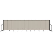 Signature Room Divider - 5'H x 20' 5"L - 11 Panel, Sand, Fabric