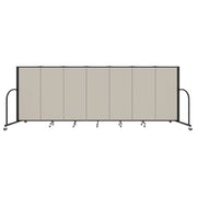 Signature Room Divider - 5'H x 13' 1"L - 7 Panel, Sand, Fabric