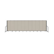 Signature Room Divider - 6'H x 20' 5"L - 11 Panel, Sand, Fabric