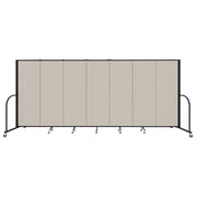 Signature Room Divider - 6'H x 13' 1"L - 7 Panel, Sand, Fabric