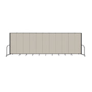 Signature Room Divider - 6' 8"H x 20' 5"L - 11 Panel, Sand, Fabric