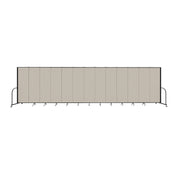 Signature Room Divider - 6' 8"H x 24' 1"L - 13 Panel, Sand, Fabric