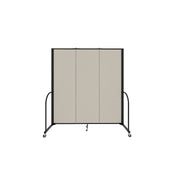 Signature Room Divider - 6' 8"H x 5' 9"L - 3 Panel, Sand, Fabric