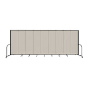 Signature Room Divider - 6' 8"H x 16' 9"L - 9 Panel, Sand, Fabric