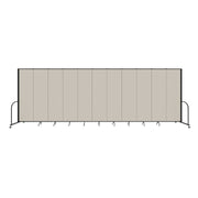 Signature Room Divider - 7' 4"H x 20' 5"L - 11 Panel, Sand, Fabric