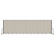 Signature Room Divider - 7' 4"H x 24' 1"L - 13 Panel, Sand, Fabric