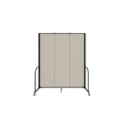 Signature Room Divider - 7' 4"H x 5' 9"L - 3 Panel, Sand, Fabric