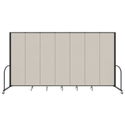 Signature Room Divider - 7' 4"H x 13' 1"L - 7 Panel, Sand, Fabric