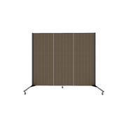 Healthflex Partition - 5' 9"H x 5' 9"L, Walnut (Minor Assembly Required)