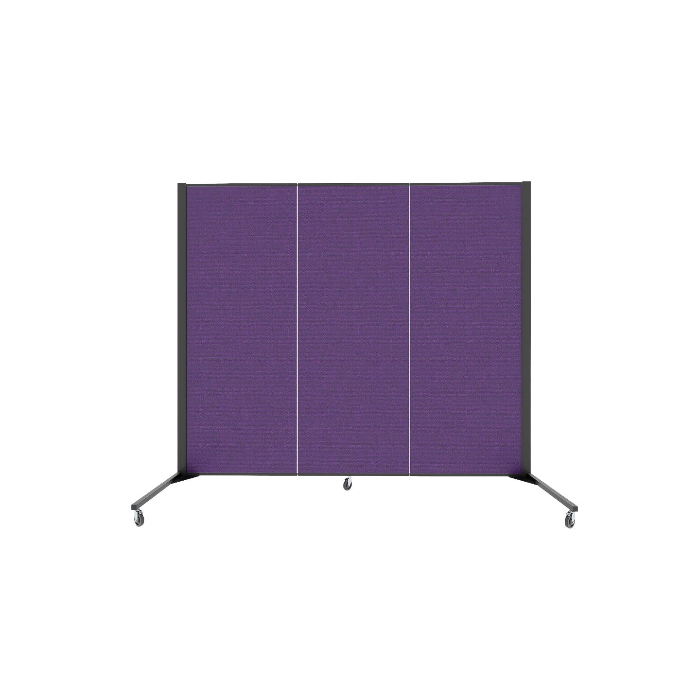 Healthflex Partition - 5' 9"H x 5' 9"L, Purple (Minor Assembly Required)